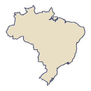 The outline of Brazil from the game's Atlas
