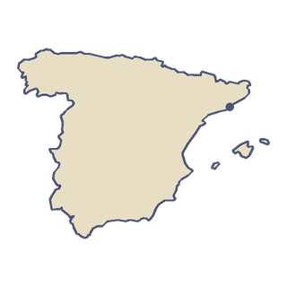 The outline of Spain from the game's Atlas