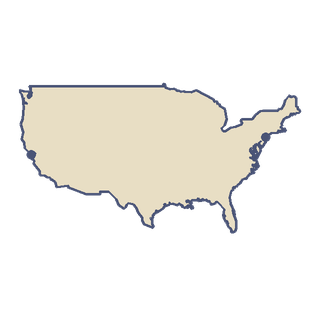 The outline of the United States from the game's Atlas