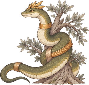 The Serpent of Erechtheion, ate a honey cake every month